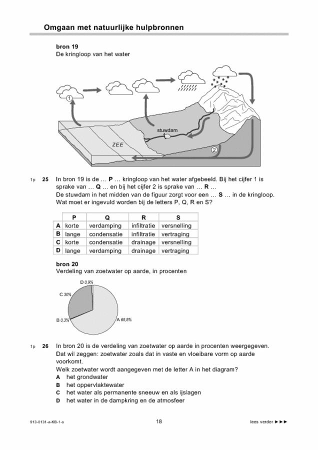 Opgaven examen VMBO KB aardrijkskunde 2009, tijdvak 1. Pagina 18