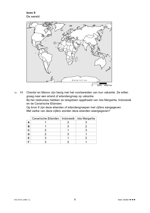 Opgaven examen VMBO KB aardrijkskunde 2009, tijdvak 1. Pagina 8