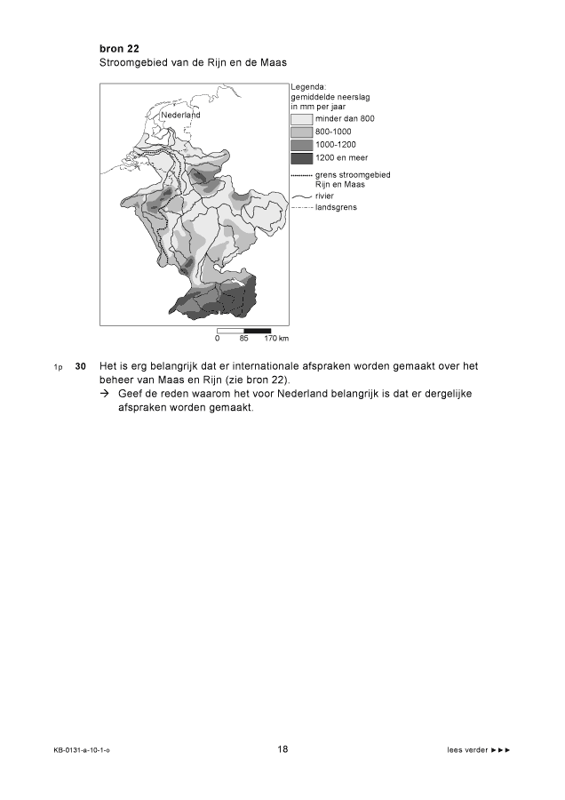 Opgaven examen VMBO KB aardrijkskunde 2010, tijdvak 1. Pagina 18