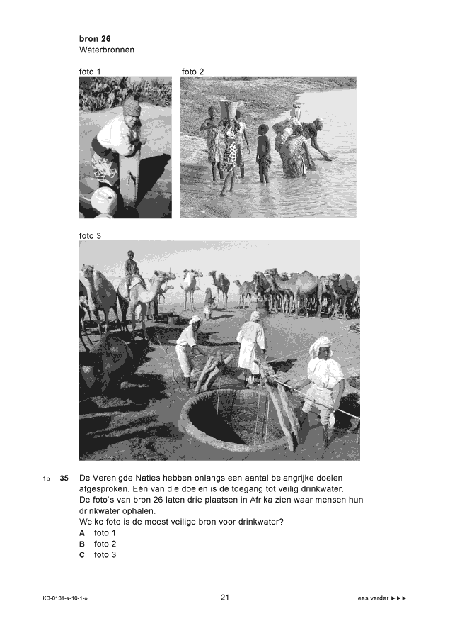 Opgaven examen VMBO KB aardrijkskunde 2010, tijdvak 1. Pagina 21