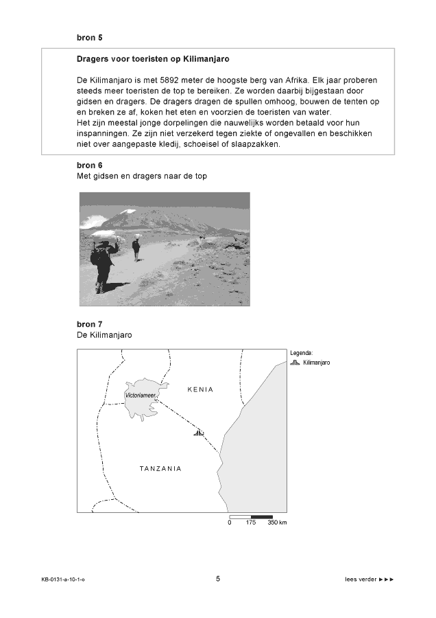 Opgaven examen VMBO KB aardrijkskunde 2010, tijdvak 1. Pagina 5