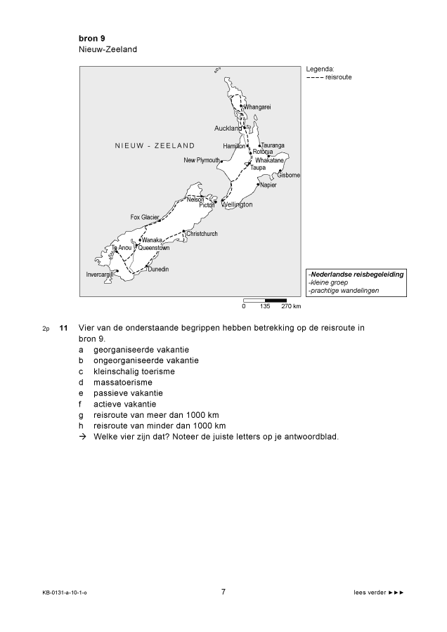 Opgaven examen VMBO KB aardrijkskunde 2010, tijdvak 1. Pagina 7