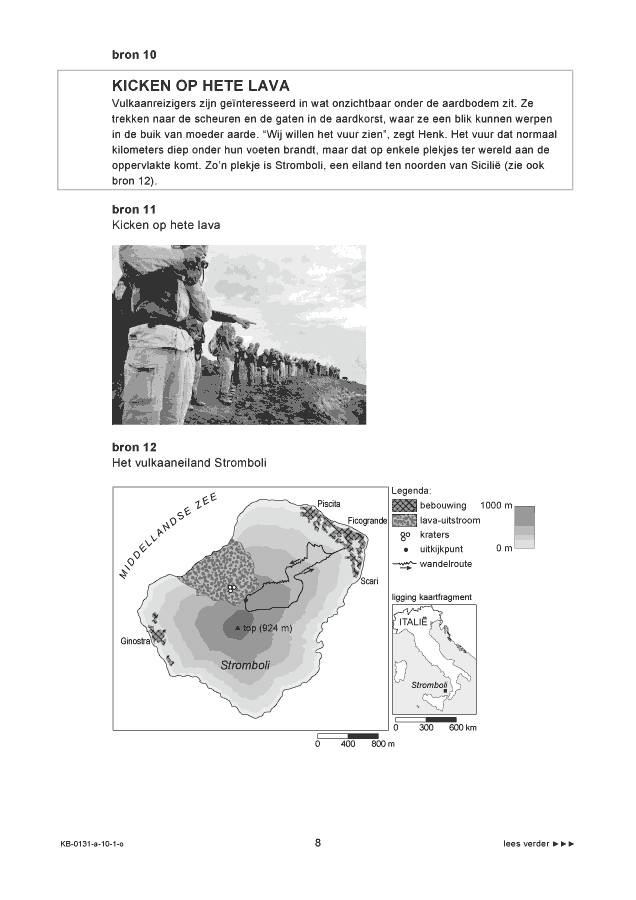 Opgaven examen VMBO KB aardrijkskunde 2010, tijdvak 1. Pagina 8