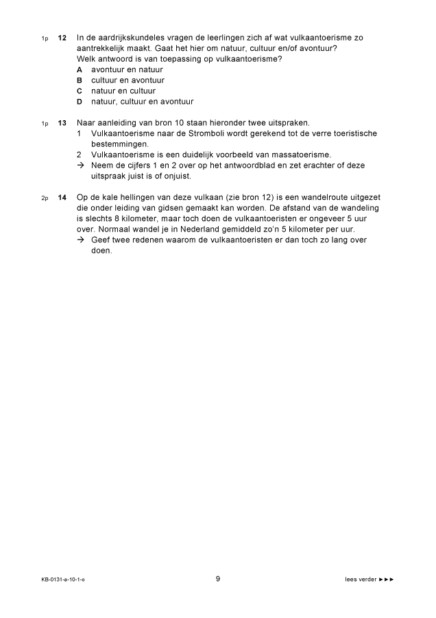 Opgaven examen VMBO KB aardrijkskunde 2010, tijdvak 1. Pagina 9