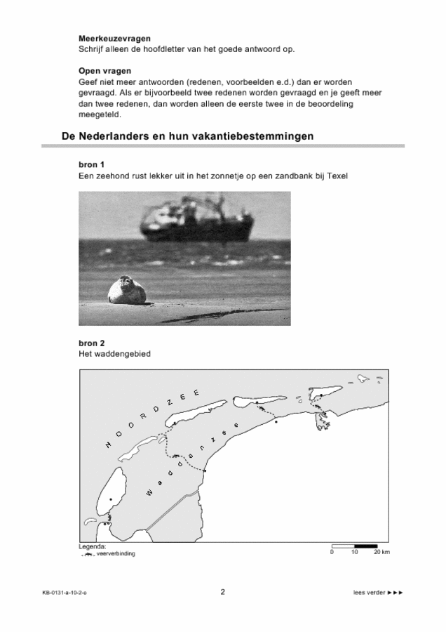 Opgaven examen VMBO KB aardrijkskunde 2010, tijdvak 2. Pagina 2