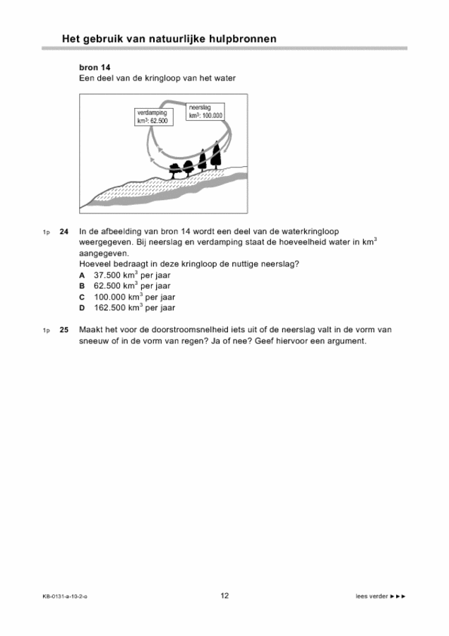 Opgaven examen VMBO KB aardrijkskunde 2010, tijdvak 2. Pagina 12
