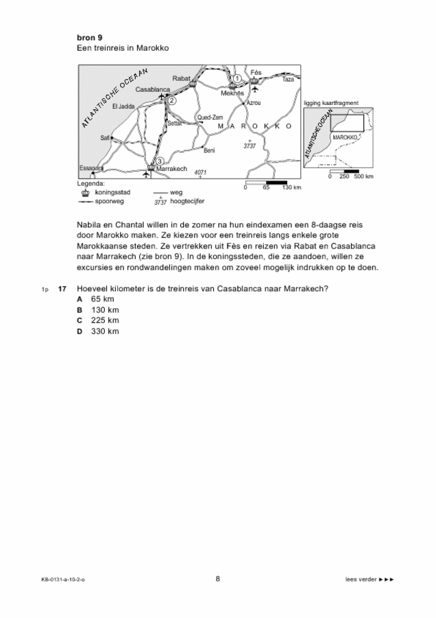 Opgaven examen VMBO KB aardrijkskunde 2010, tijdvak 2. Pagina 8