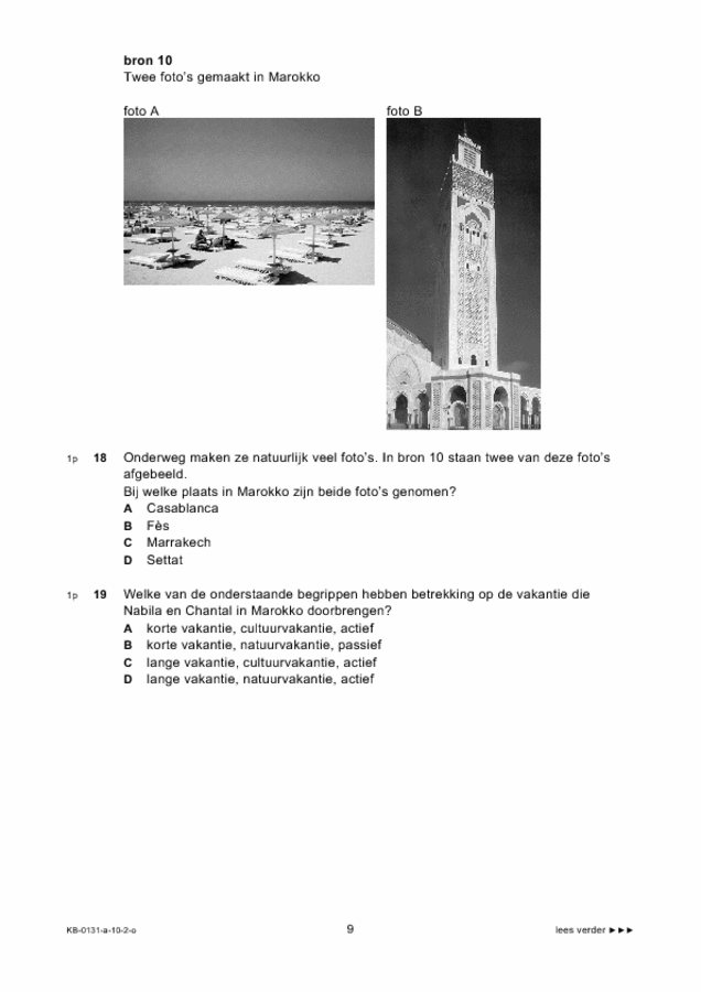 Opgaven examen VMBO KB aardrijkskunde 2010, tijdvak 2. Pagina 9