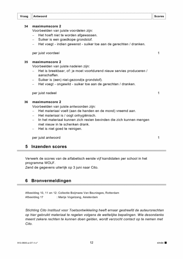 Correctievoorschrift examen VMBO GLTL beeldende vakken 2009, tijdvak 1. Pagina 12