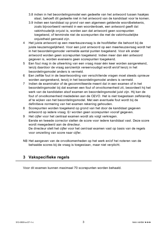 Correctievoorschrift examen VMBO GLTL beeldende vakken 2009, tijdvak 1. Pagina 3