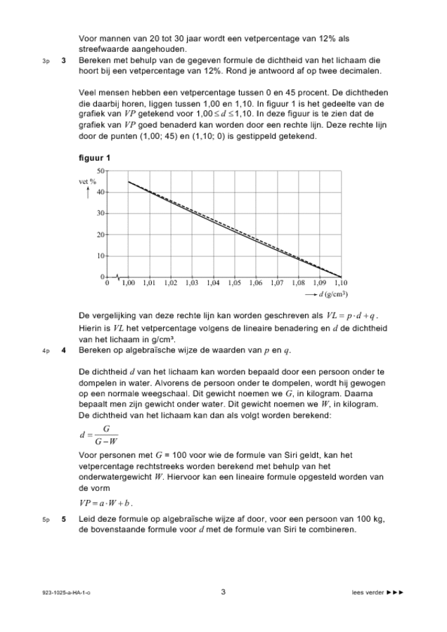 Opgaven examen HAVO wiskunde B 2009, tijdvak 1. Pagina 3