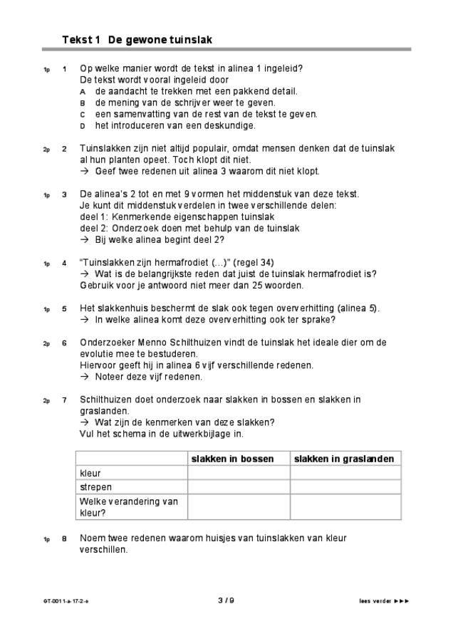 Opgaven examen Nederlands, 2017 Eindexamens.NU eindexamen biologie