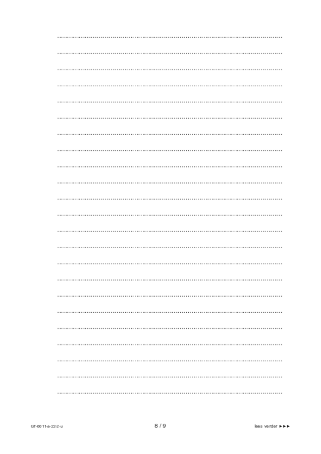Uitwerkbijlage examen VMBO GLTL Nederlands 2022, tijdvak 2. Pagina 8