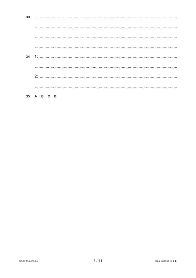 Uitwerkbijlage examen VMBO GLTL Nederlands 2023, tijdvak 1. Pagina 7