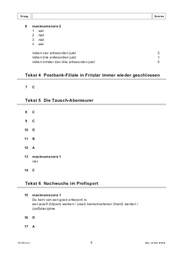 Correctievoorschrift examen VMBO GLTL Duits 2022, tijdvak 2. Pagina 6