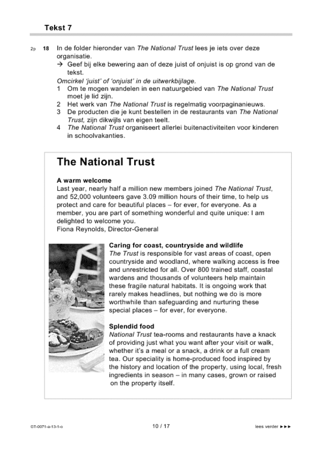 Opgaven examen VMBO GLTL Engels 2013, tijdvak 1. Pagina 10