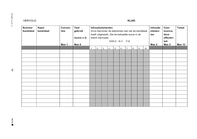 Correctievoorschrift examen VMBO GLTL Engels 2014, tijdvak 1. Pagina 18