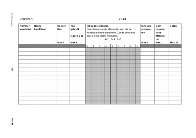 Correctievoorschrift examen VMBO GLTL Engels 2014, tijdvak 2. Pagina 19