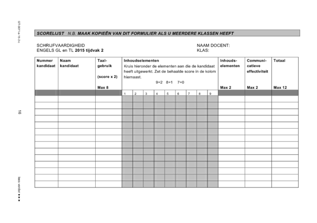 Correctievoorschrift examen VMBO GLTL Engels 2015, tijdvak 2. Pagina 16