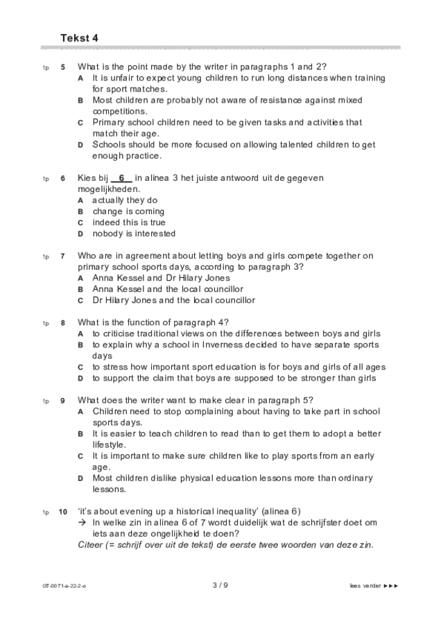 Opgaven examen VMBO GLTL Engels 2022, tijdvak 2. Pagina 3