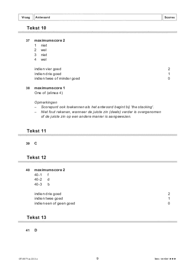 Correctievoorschrift examen VMBO GLTL Engels 2022, tijdvak 3. Pagina 9
