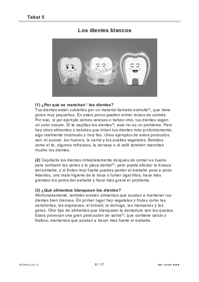Bijlage examen VMBO GLTL Spaans 2022, tijdvak 1. Pagina 8