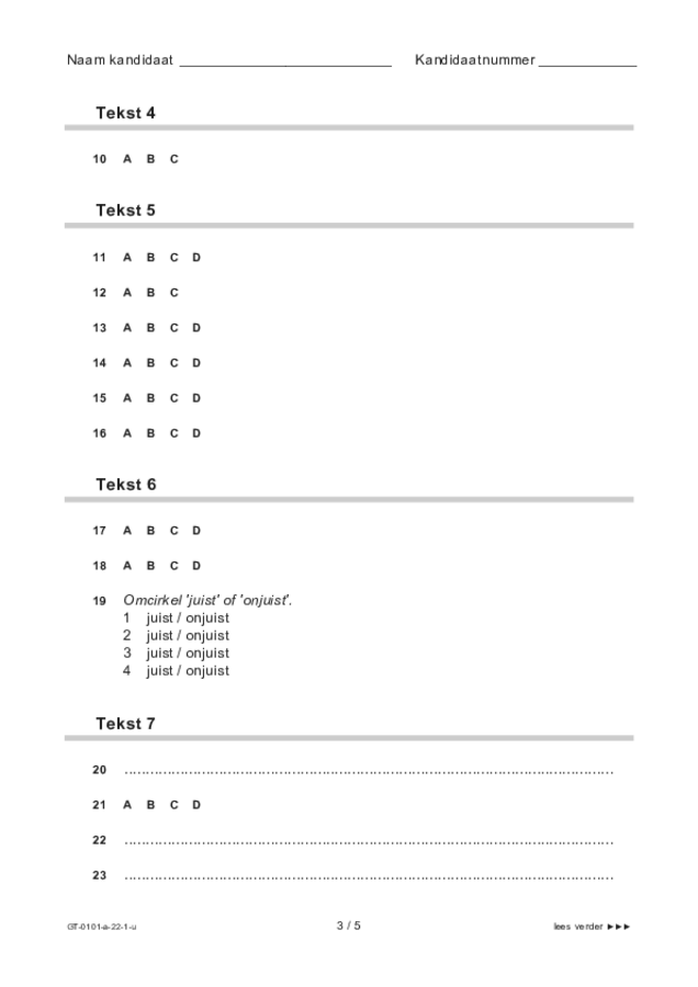 Uitwerkbijlage examen VMBO GLTL Turks 2022, tijdvak 1. Pagina 3