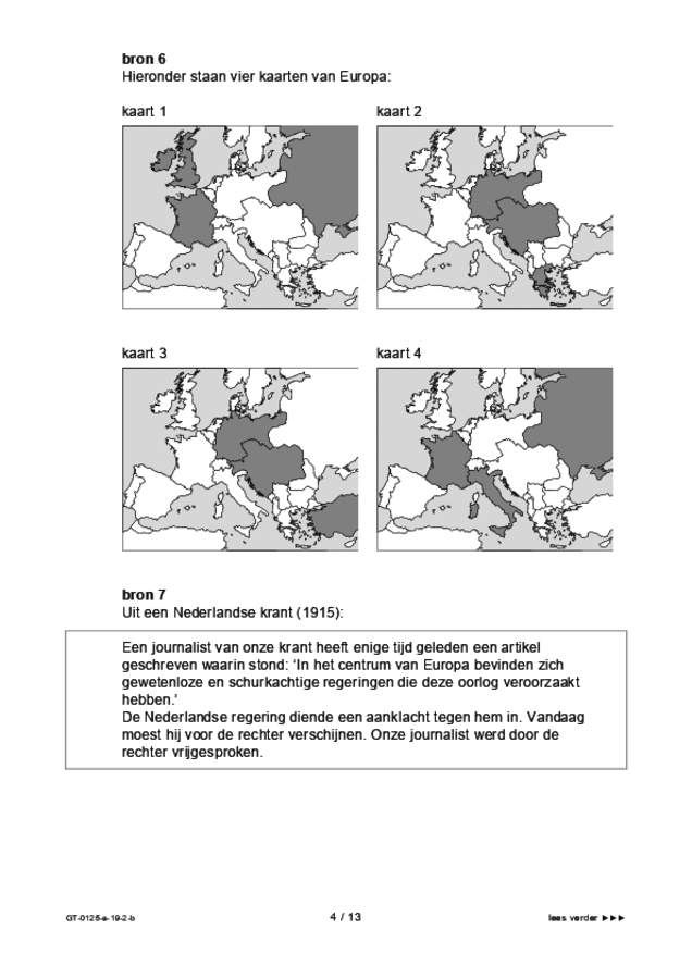 Bijlage examen VMBO GLTL geschiedenis 2019, tijdvak 2. Pagina 4