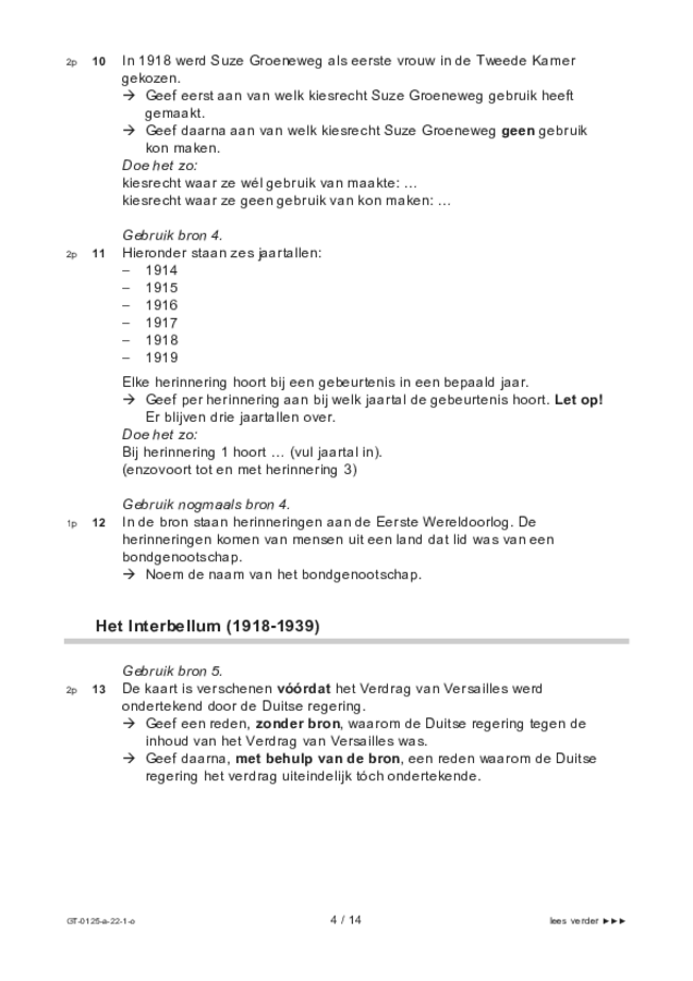 Opgaven examen VMBO GLTL geschiedenis 2022, tijdvak 1. Pagina 4