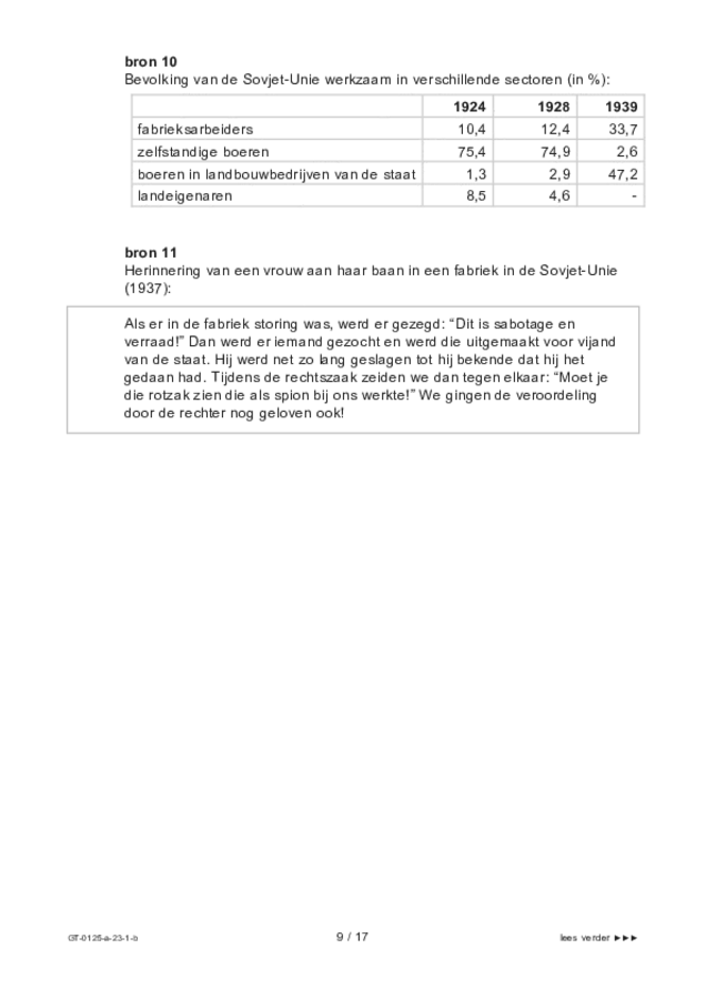 Bijlage examen VMBO GLTL geschiedenis 2023, tijdvak 1. Pagina 9