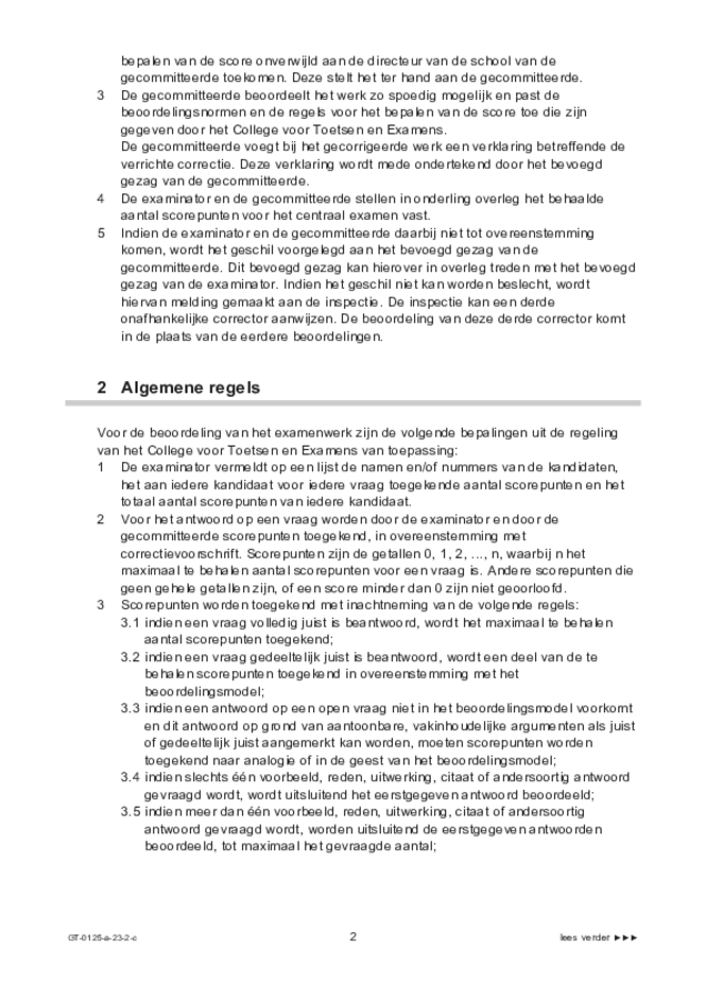 Correctievoorschrift examen VMBO GLTL geschiedenis 2023, tijdvak 2. Pagina 2