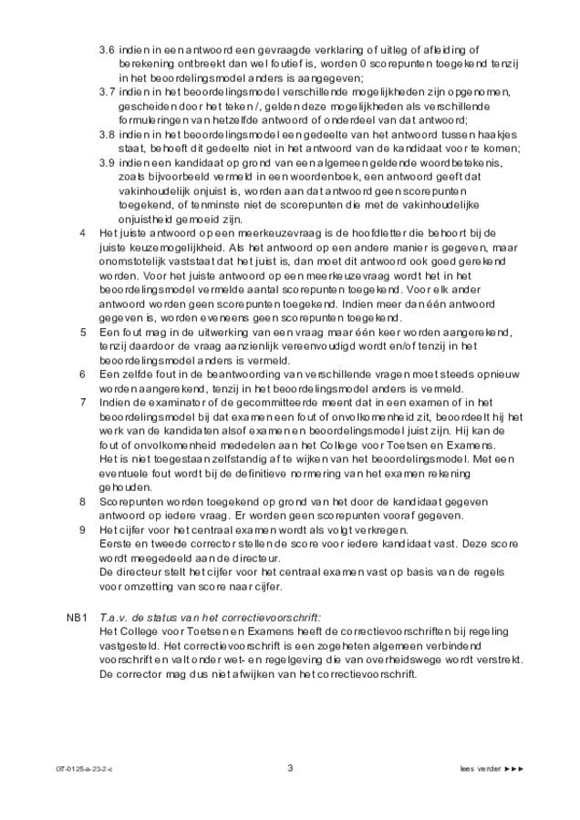 Correctievoorschrift examen VMBO GLTL geschiedenis 2023, tijdvak 2. Pagina 3