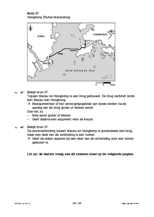 Opgaven examen VMBO GLTL aardrijkskunde 2019, tijdvak 1. Pagina 25