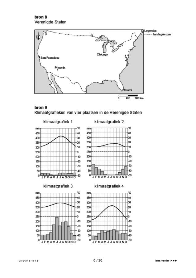 Opgaven examen VMBO GLTL aardrijkskunde 2019, tijdvak 1. Pagina 6