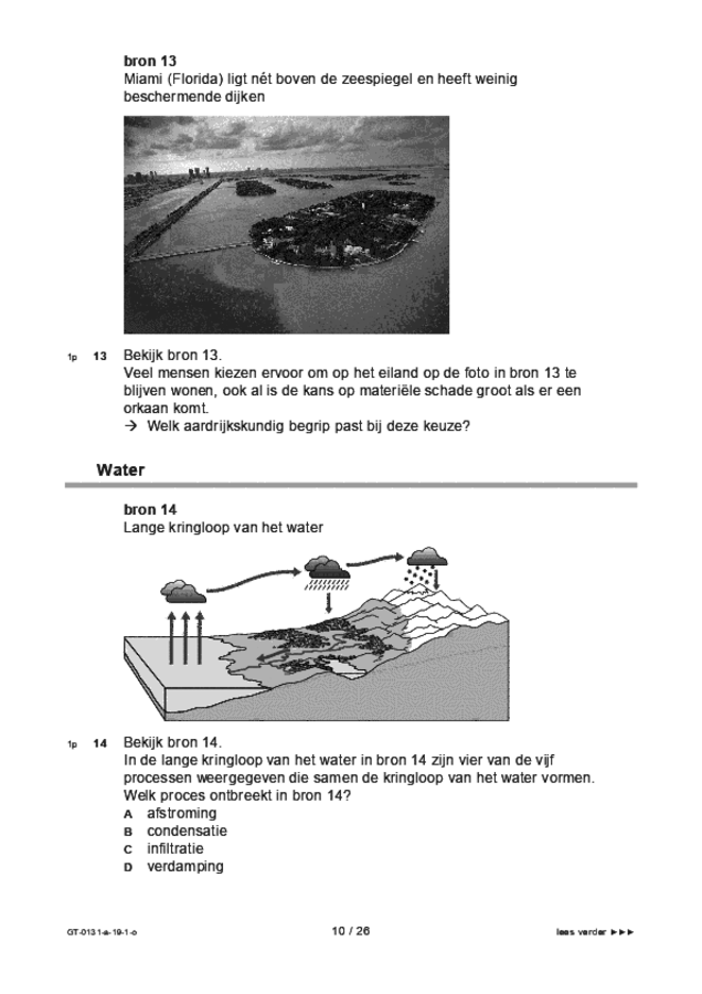 Opgaven examen VMBO GLTL aardrijkskunde 2019, tijdvak 1. Pagina 10