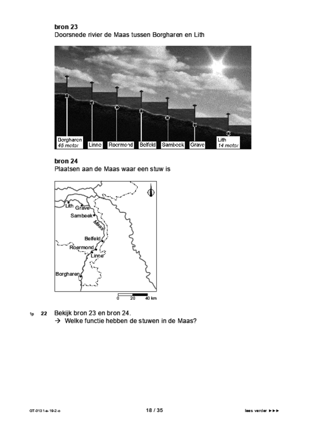 Opgaven examen VMBO GLTL aardrijkskunde 2019, tijdvak 2. Pagina 18