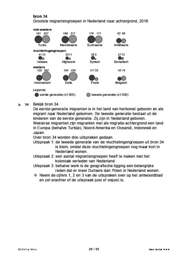 Opgaven examen VMBO GLTL aardrijkskunde 2019, tijdvak 2. Pagina 26