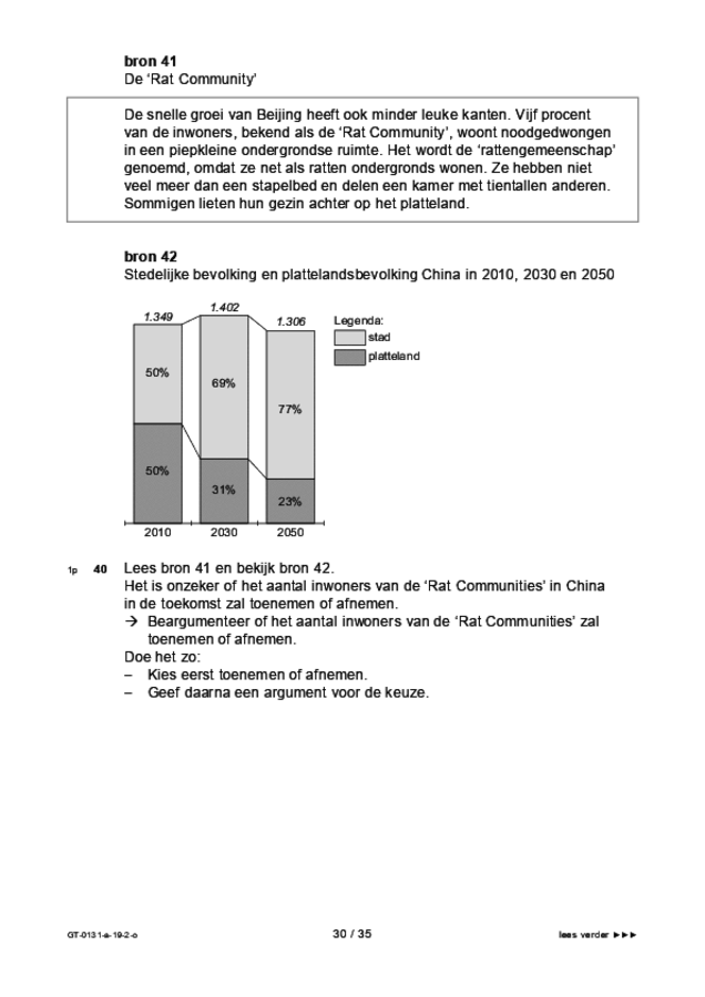 Opgaven examen VMBO GLTL aardrijkskunde 2019, tijdvak 2. Pagina 30