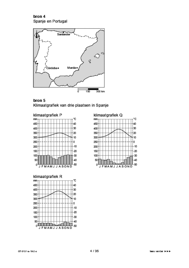 Opgaven examen VMBO GLTL aardrijkskunde 2019, tijdvak 2. Pagina 4