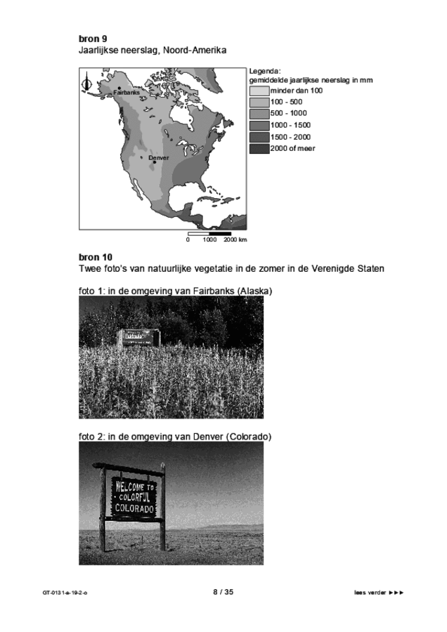 Opgaven examen VMBO GLTL aardrijkskunde 2019, tijdvak 2. Pagina 8