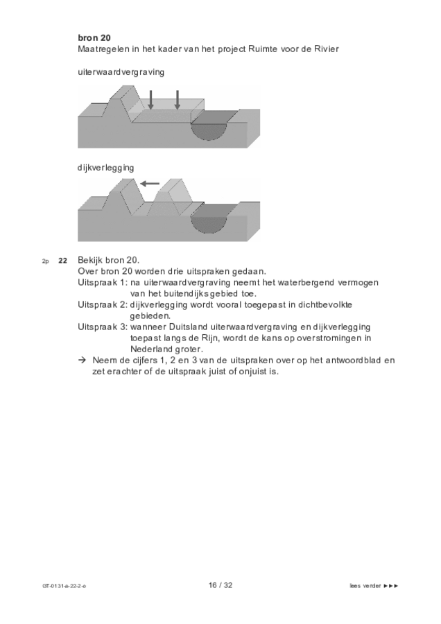 Opgaven examen VMBO GLTL aardrijkskunde 2022, tijdvak 2. Pagina 16