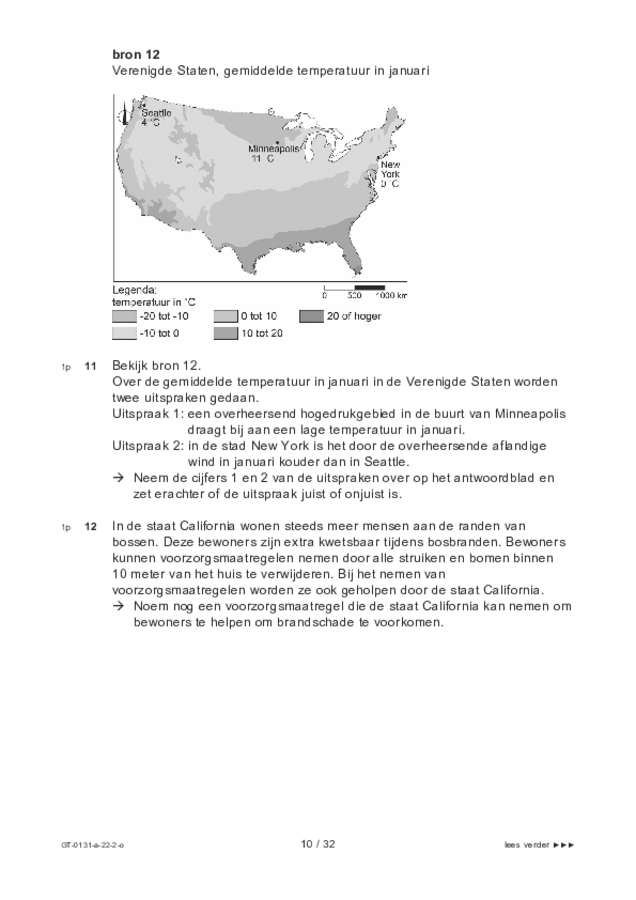 Opgaven examen VMBO GLTL aardrijkskunde 2022, tijdvak 2. Pagina 10