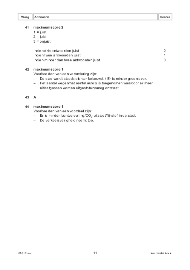 Correctievoorschrift examen VMBO GLTL aardrijkskunde 2022, tijdvak 3. Pagina 11