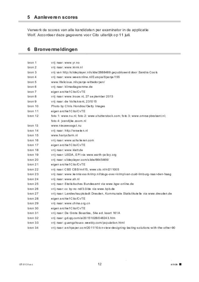 Correctievoorschrift examen VMBO GLTL aardrijkskunde 2022, tijdvak 3. Pagina 12