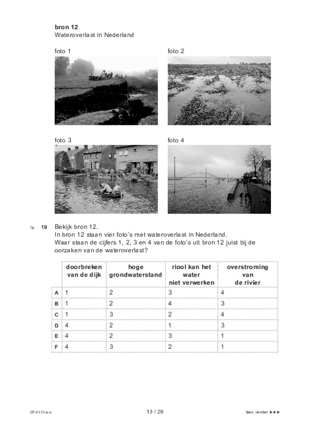 Opgaven examen VMBO GLTL aardrijkskunde 2022, tijdvak 3. Pagina 13