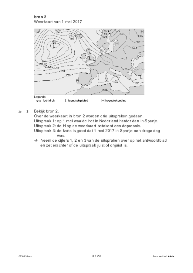 Opgaven examen VMBO GLTL aardrijkskunde 2022, tijdvak 3. Pagina 3