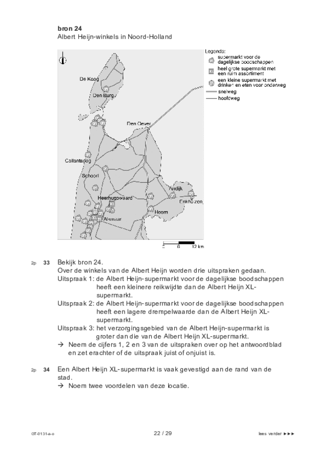 Opgaven examen VMBO GLTL aardrijkskunde 2022, tijdvak 3. Pagina 22