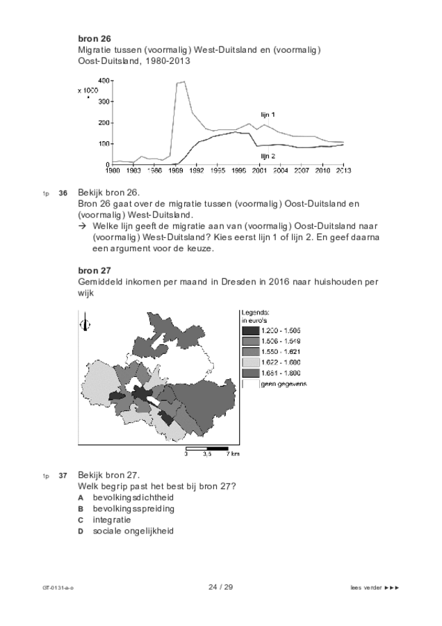 Opgaven examen VMBO GLTL aardrijkskunde 2022, tijdvak 3. Pagina 24