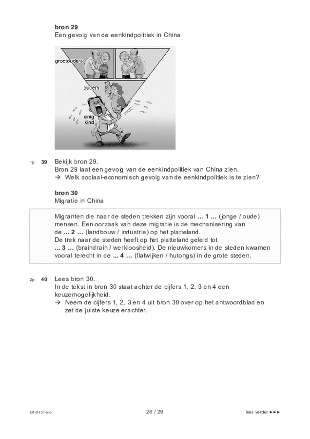 Opgaven examen VMBO GLTL aardrijkskunde 2022, tijdvak 3. Pagina 26