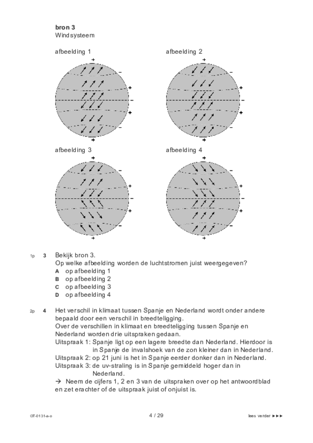 Opgaven examen VMBO GLTL aardrijkskunde 2022, tijdvak 3. Pagina 4